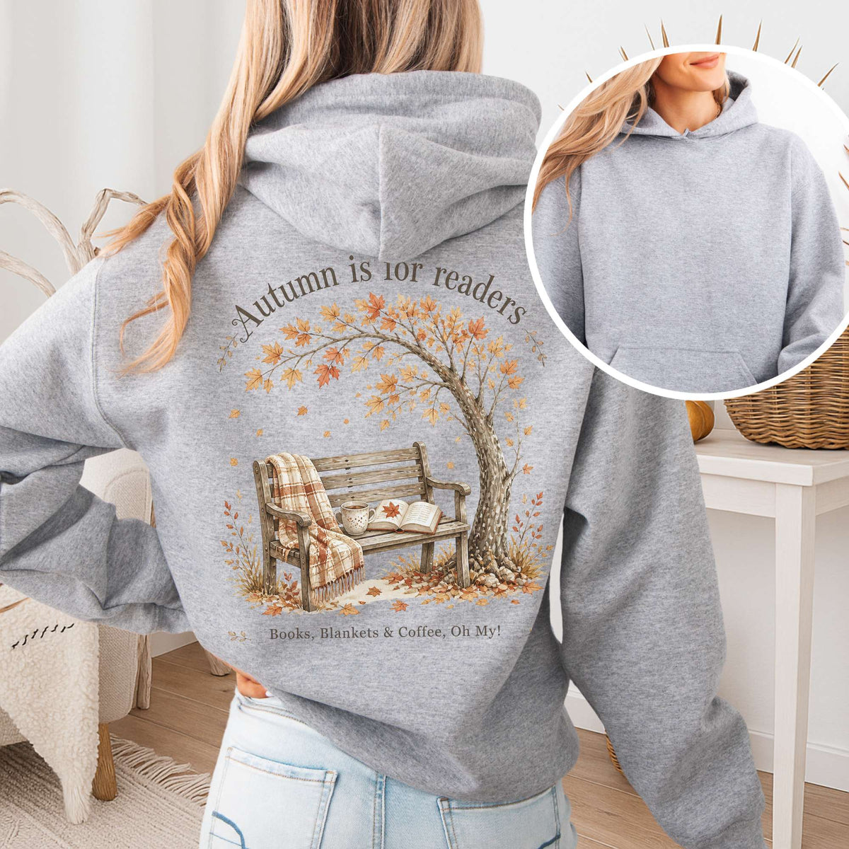 Autumn Is for Readers Literary Hoodie