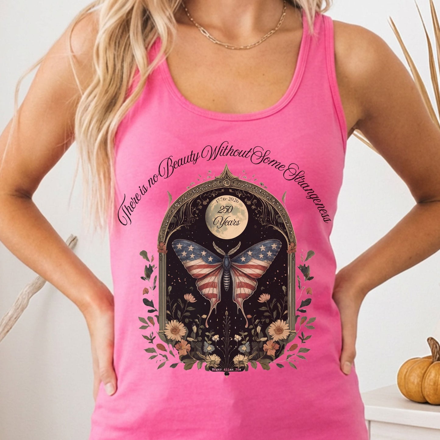 Tank Top Solid Hot Pink / XS Some Strangeness America 250 Women's Lightweight Tank Top The Mystic Eden