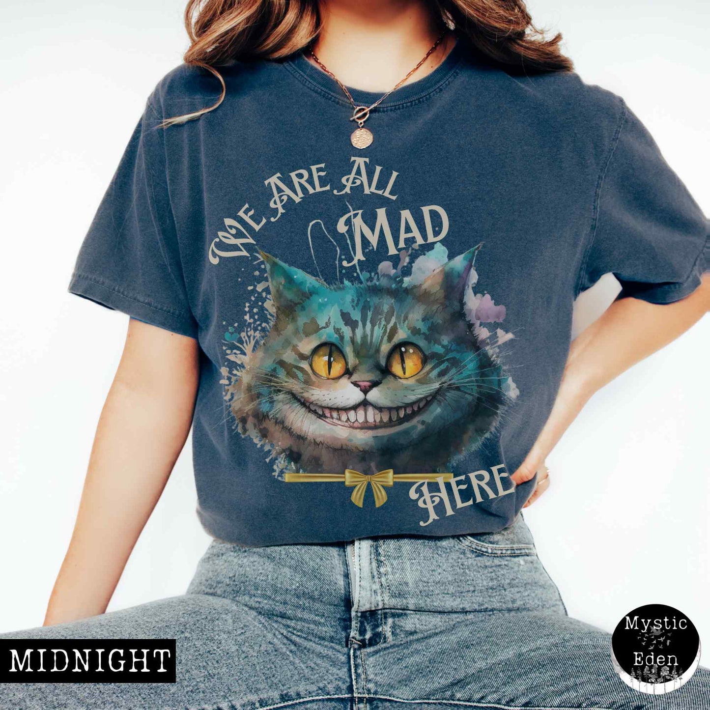 Vintage Cheshire Cat Alice in Wonderland T-Shirt