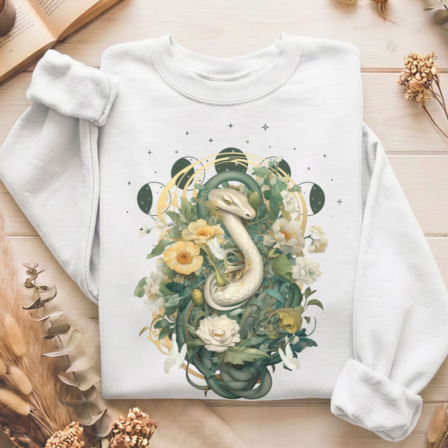 Sweatshirt White / S Design 45 Sweatshirt The Mystic Eden