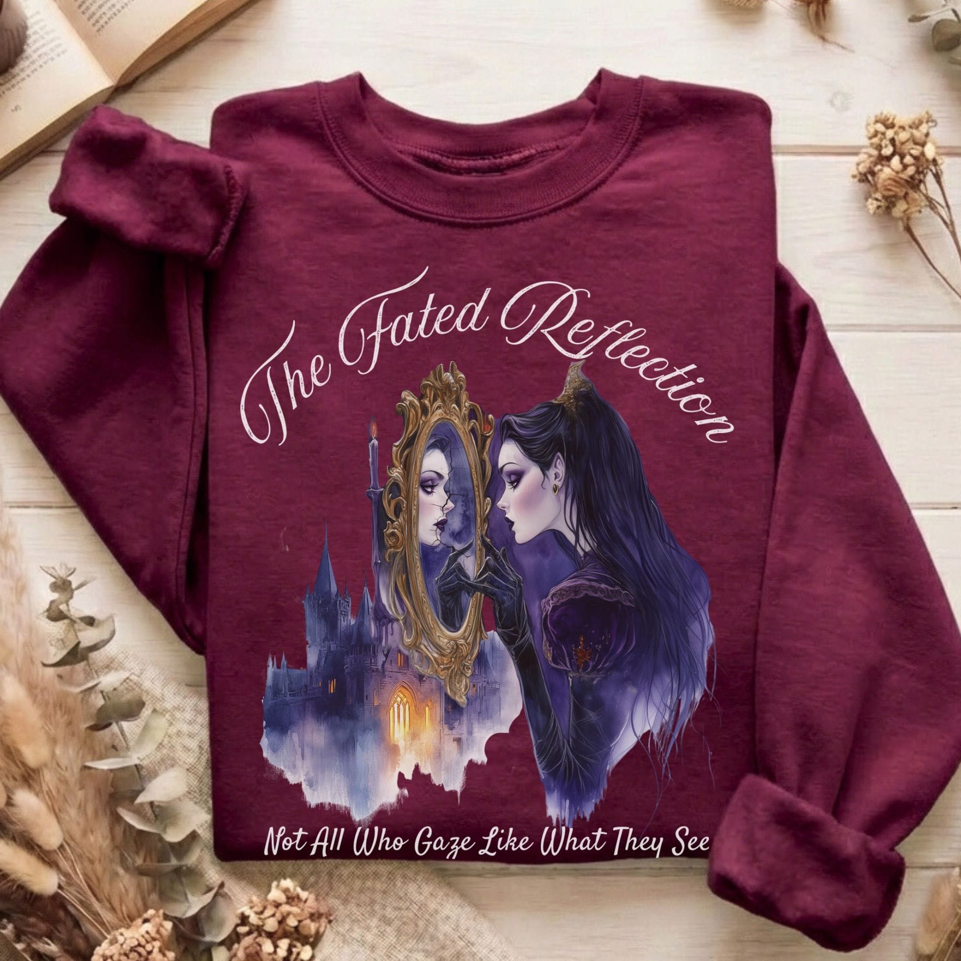 Sweatshirt Maroon / S Design 188 Sweatshirt The Mystic Eden