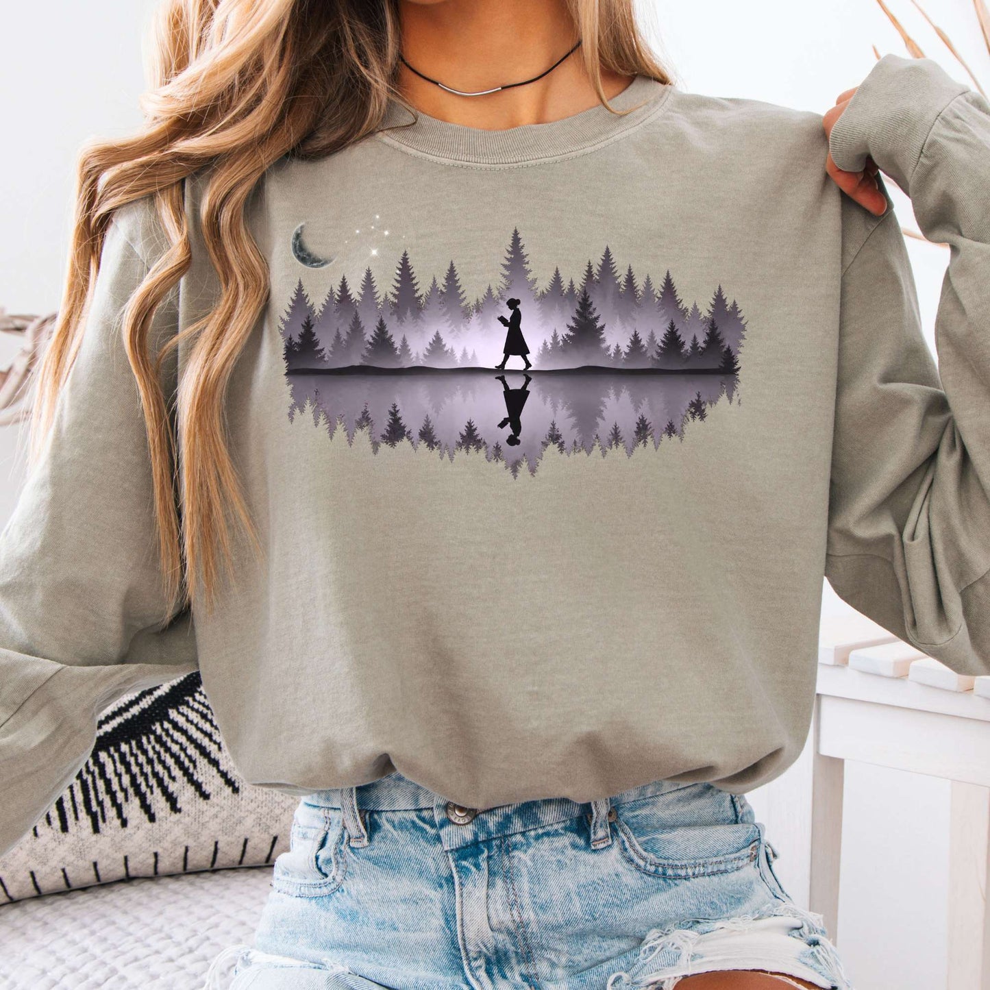 Long-sleeve Sandstone / S Midnight Reader Long Sleeve The Mystic Eden