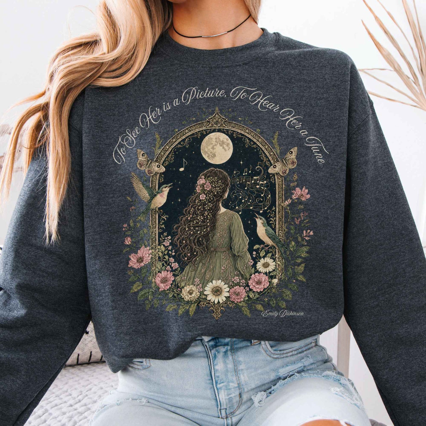 Sweatshirt Dark Heather / S Design 295 Crewneck Sweatshirt The Mystic Eden
