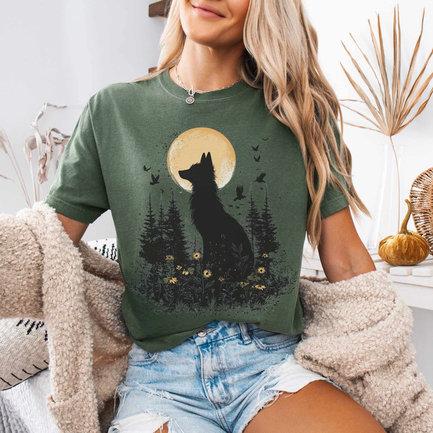 Mystical Moonlit Fox Shirt