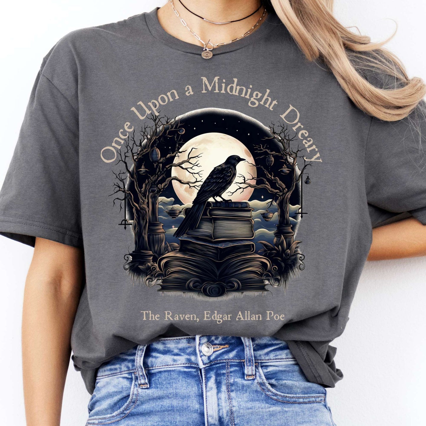 T-Shirt Once Upon A Midnight Dreary Poe T-Shirt The Mystic Eden