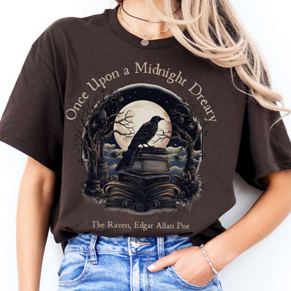 T-Shirt Once Upon A Midnight Dreary Poe T-Shirt The Mystic Eden