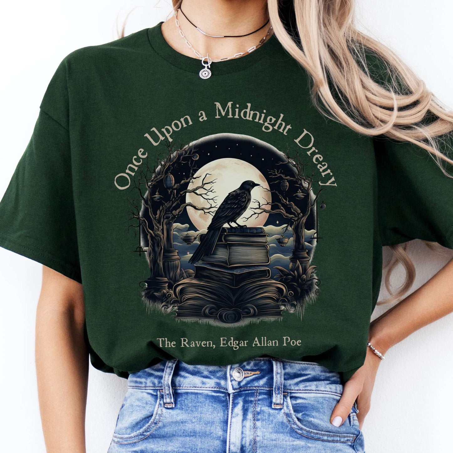 T-Shirt Once Upon A Midnight Dreary Poe T-Shirt The Mystic Eden