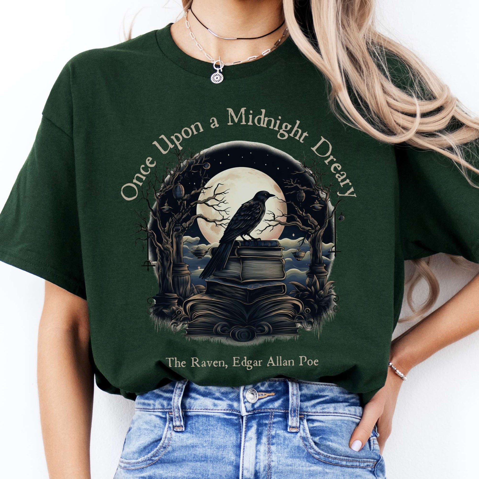 T-Shirt Once Upon A Midnight Dreary Poe T-Shirt The Mystic Eden