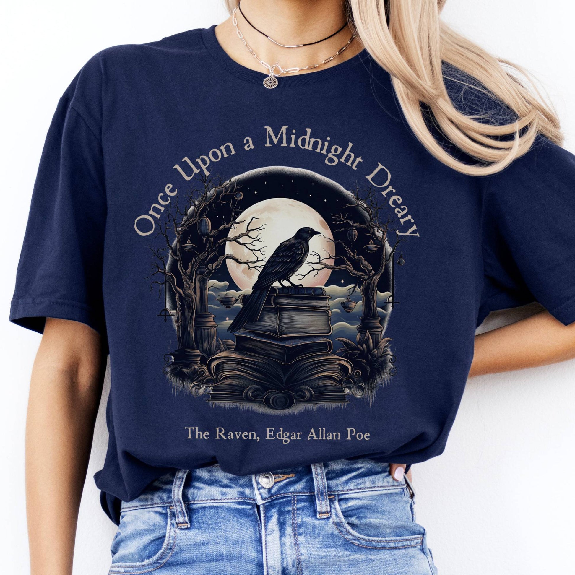 T-Shirt Once Upon A Midnight Dreary Poe T-Shirt The Mystic Eden