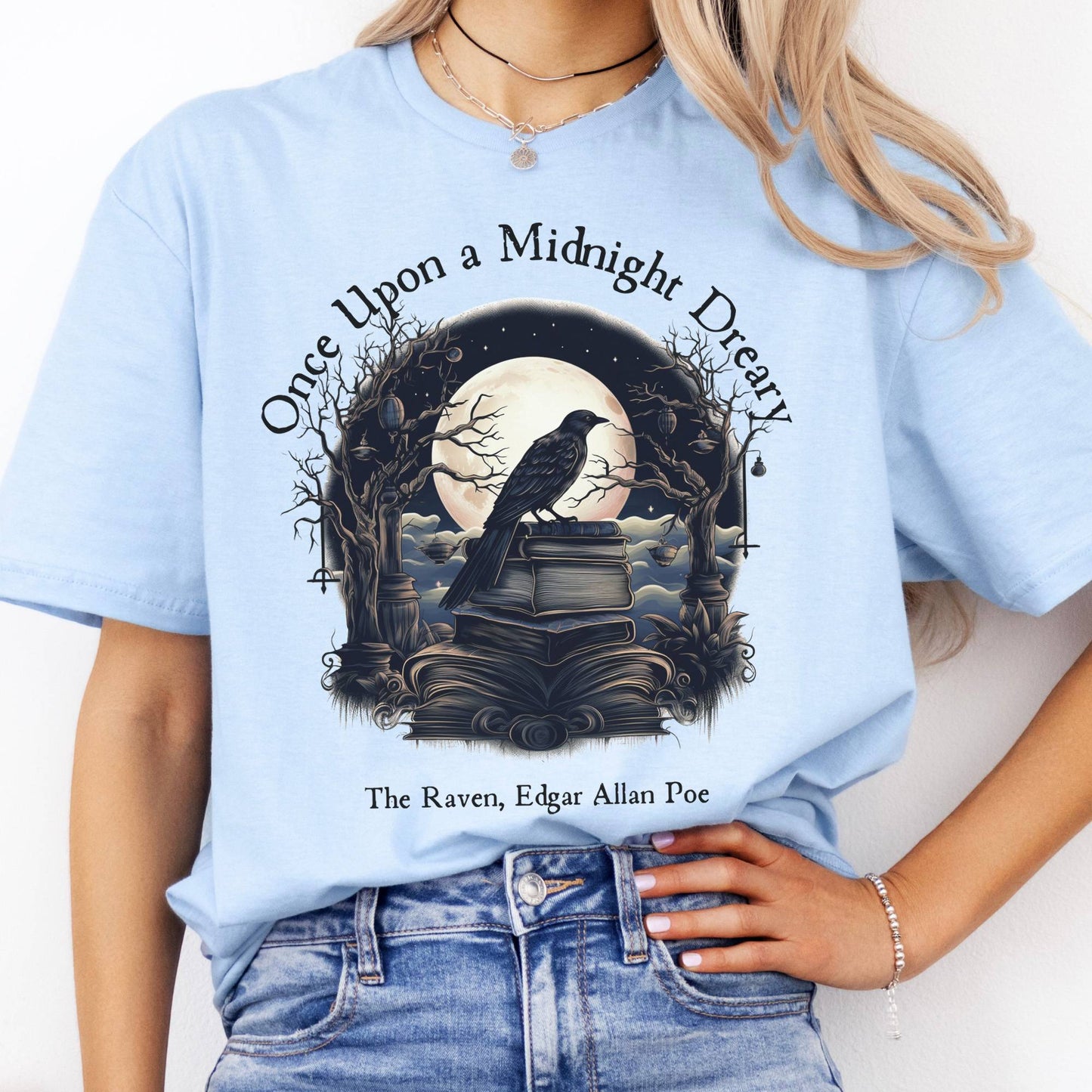T-Shirt Once Upon A Midnight Dreary Poe T-Shirt The Mystic Eden