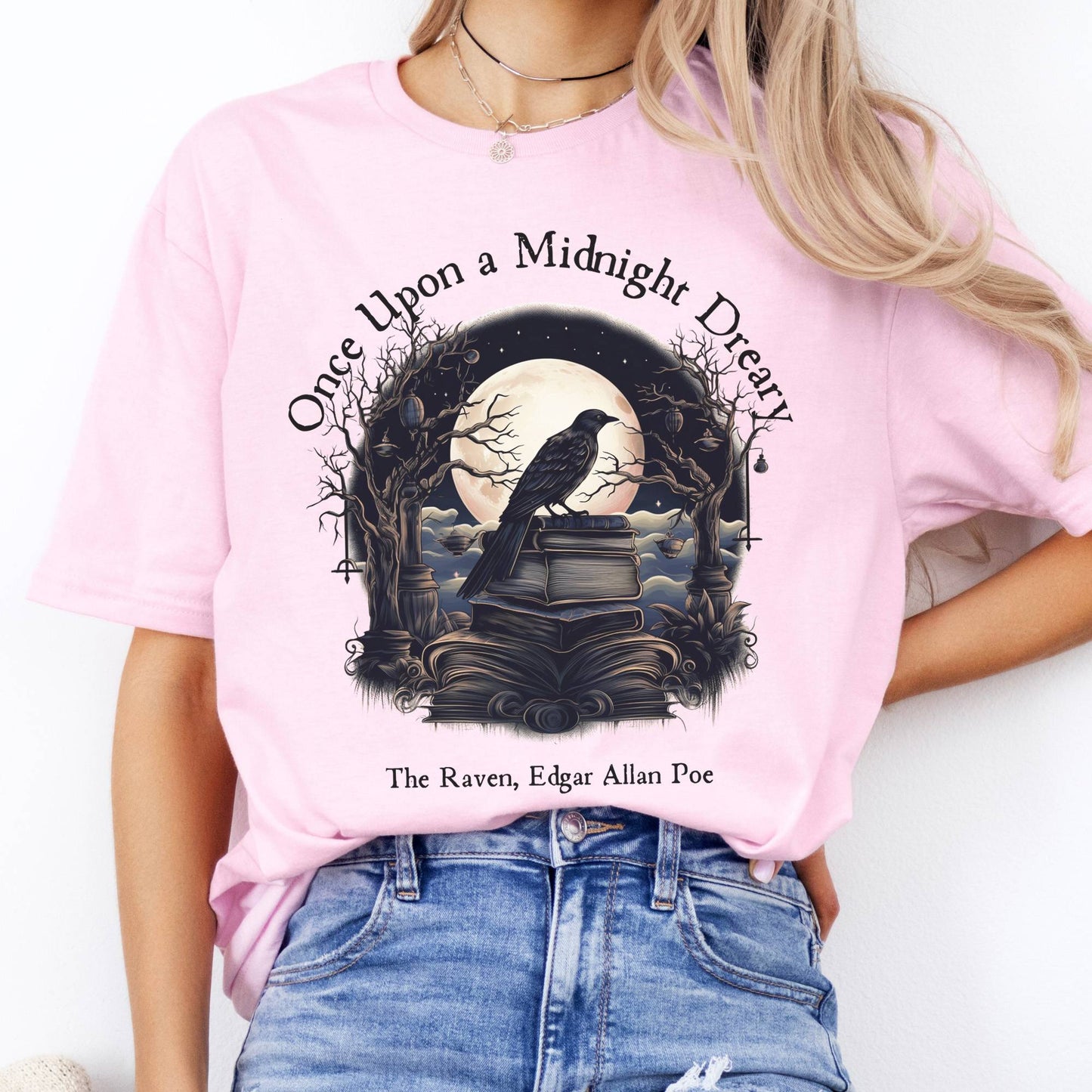 T-Shirt Once Upon A Midnight Dreary Poe T-Shirt The Mystic Eden