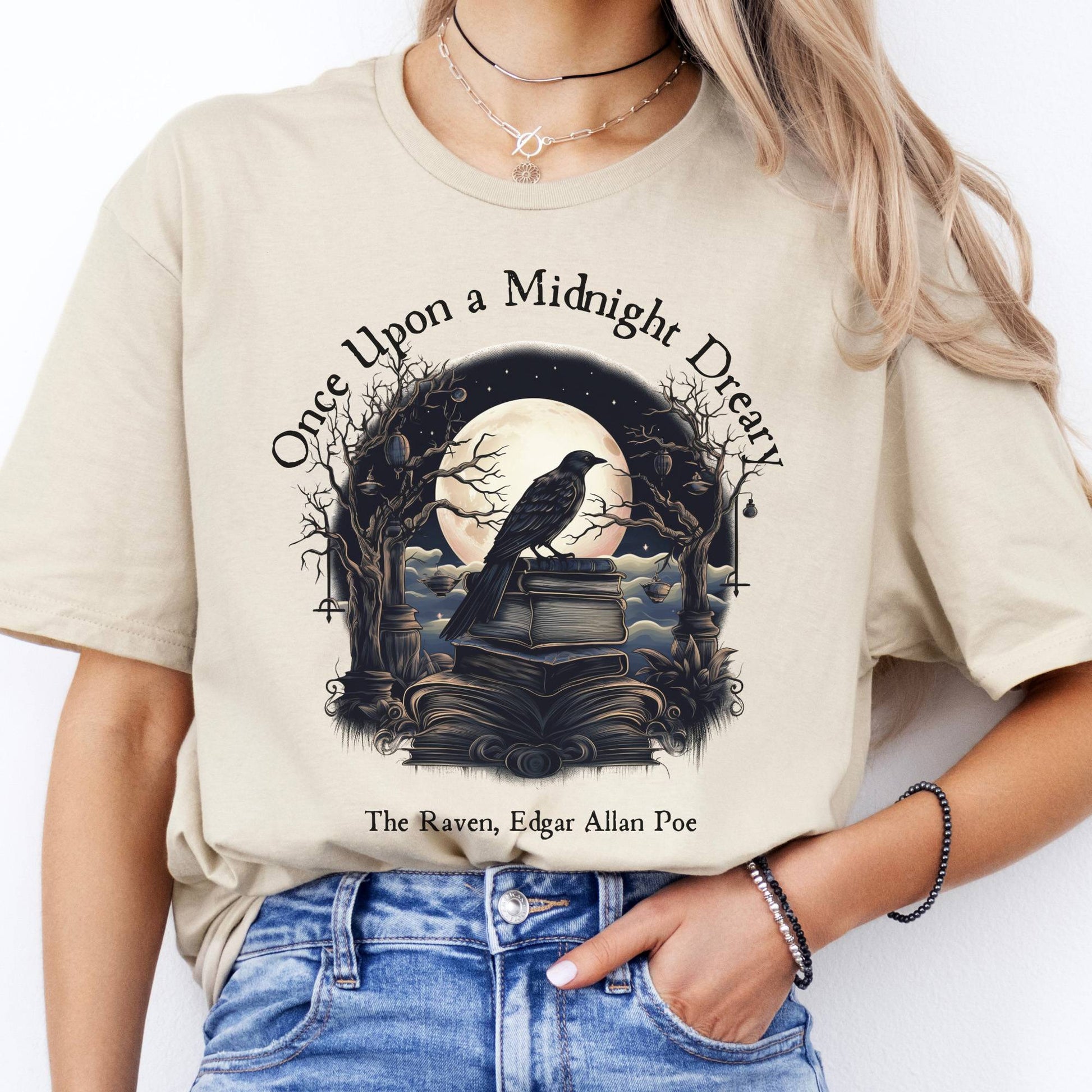 T-Shirt Once Upon A Midnight Dreary Poe T-Shirt The Mystic Eden