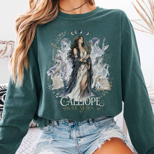 Long-sleeve Blue Spruce / S Calliope & The Muses Mythology Long Sleeve The Mystic Eden