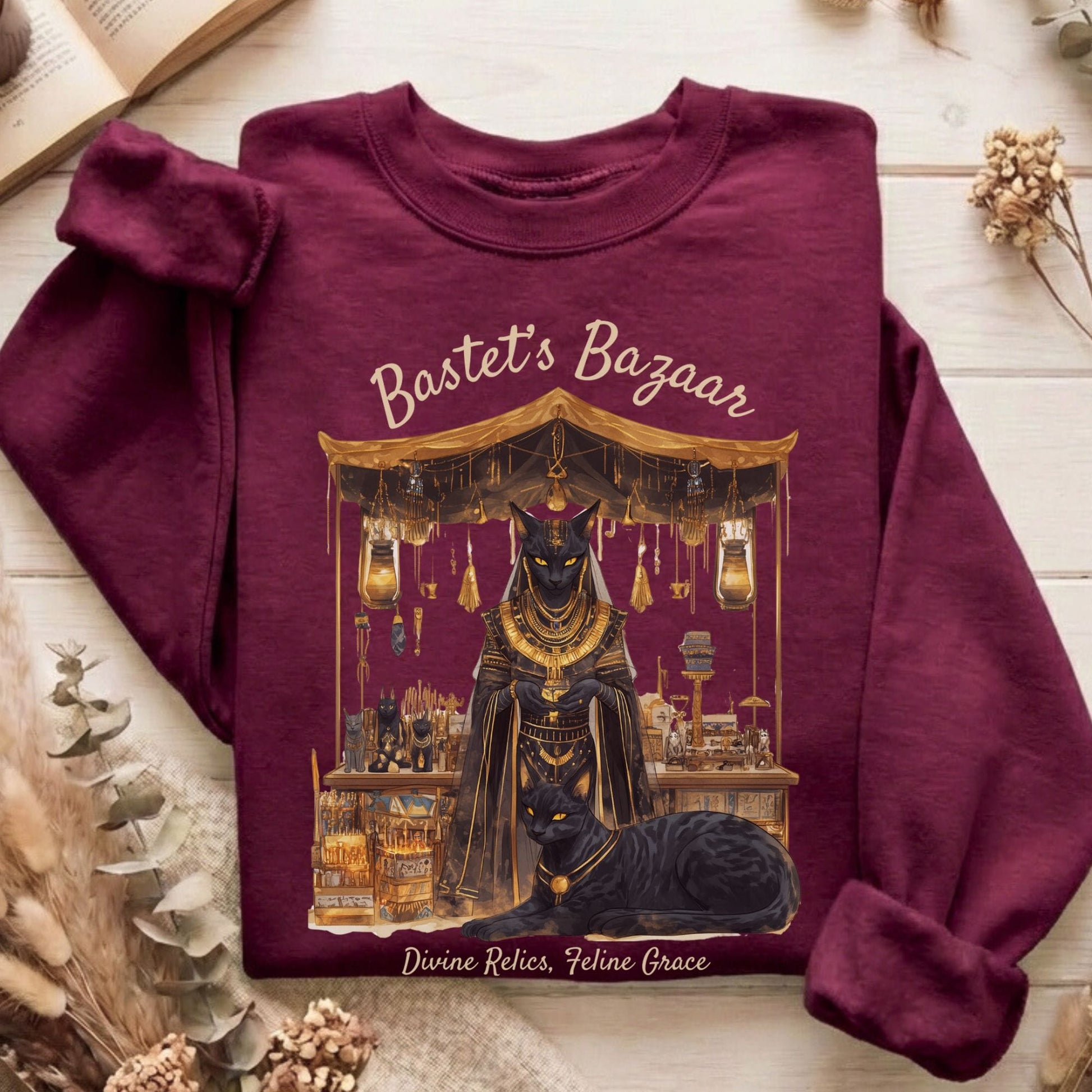 Sweatshirt Maroon / S Design 189 Sweatshirt The Mystic Eden
