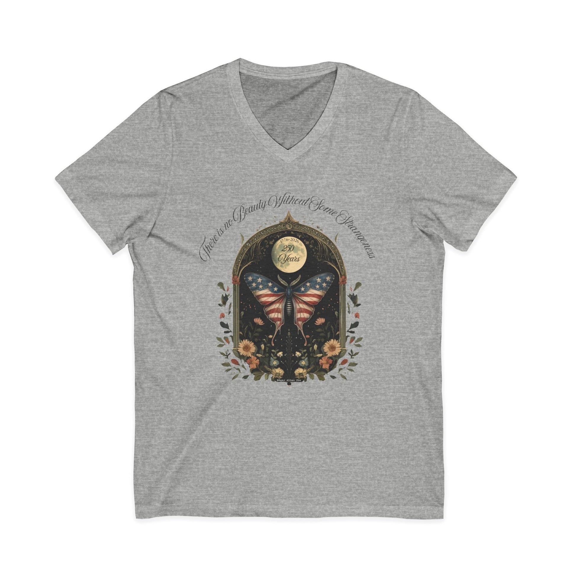 V-neck There Is No Beauty Without Some Strangeness America 250 V-Neck The Mystic Eden