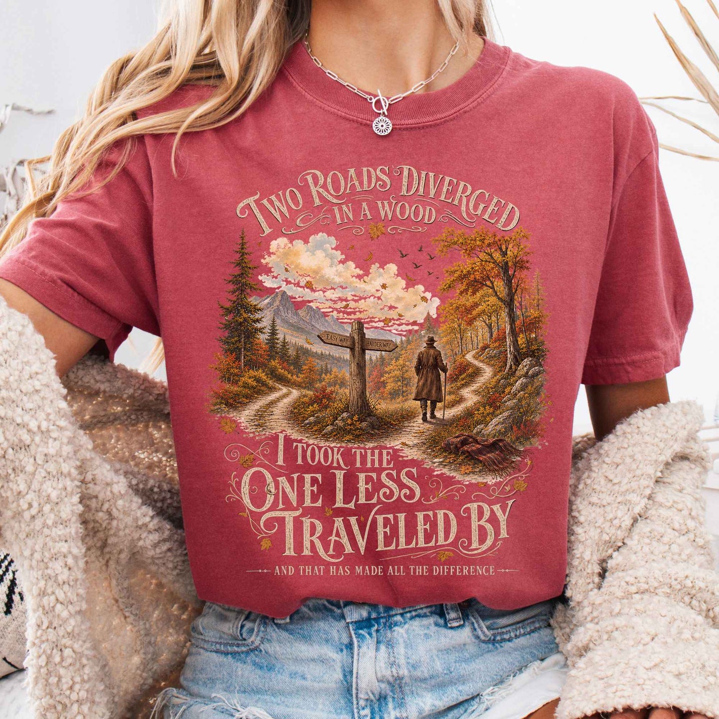 T-Shirt Crimson / S Design 341 T-Shirt The Mystic Eden