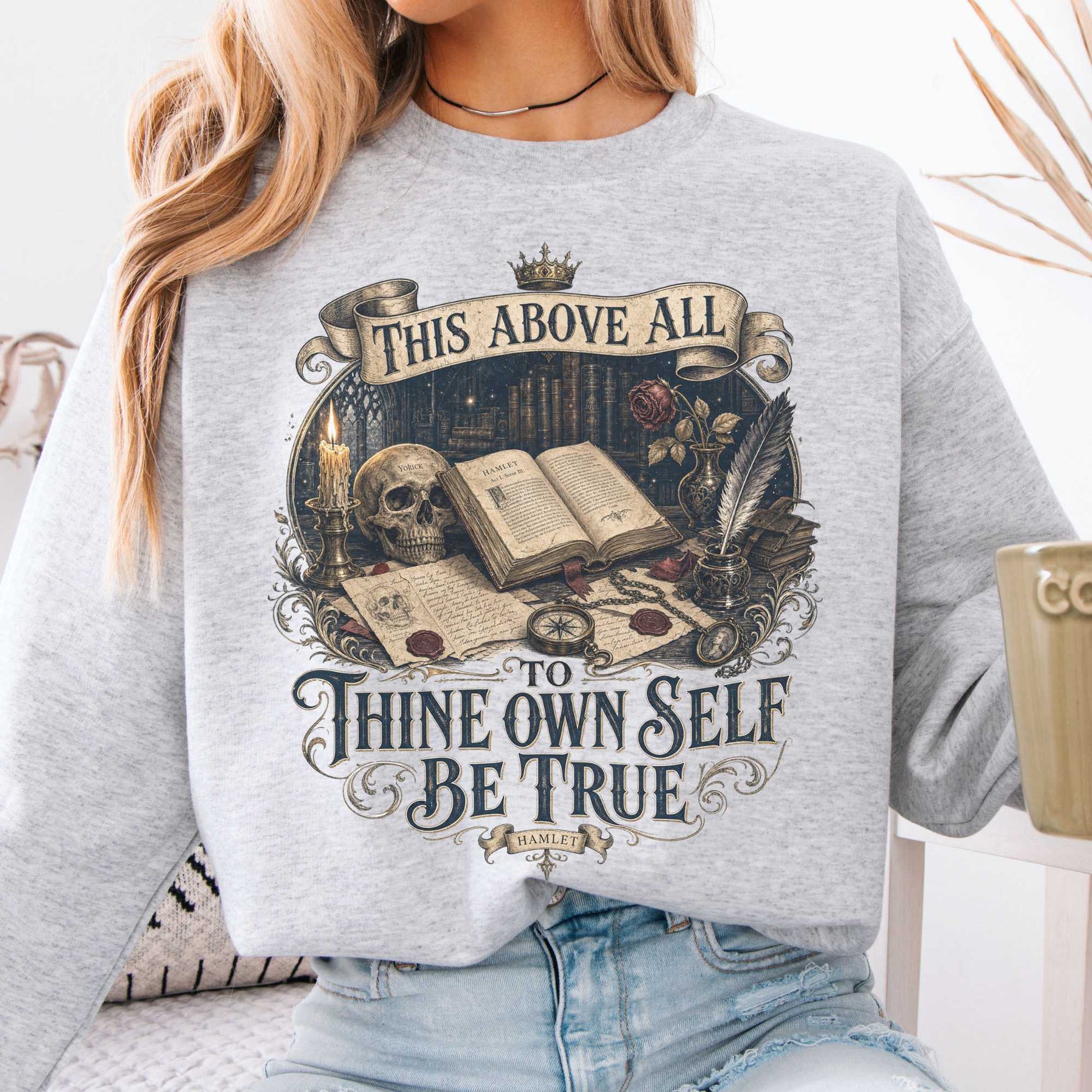 Sweatshirts Ash / S Design 338 Crewneck Sweatshirt The Mystic Eden
