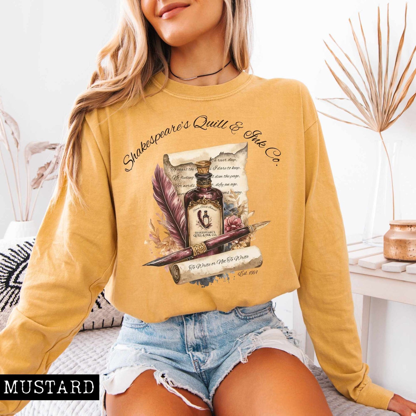 Shakespeare's Quill & Ink Co. Long Sleeved Shirt