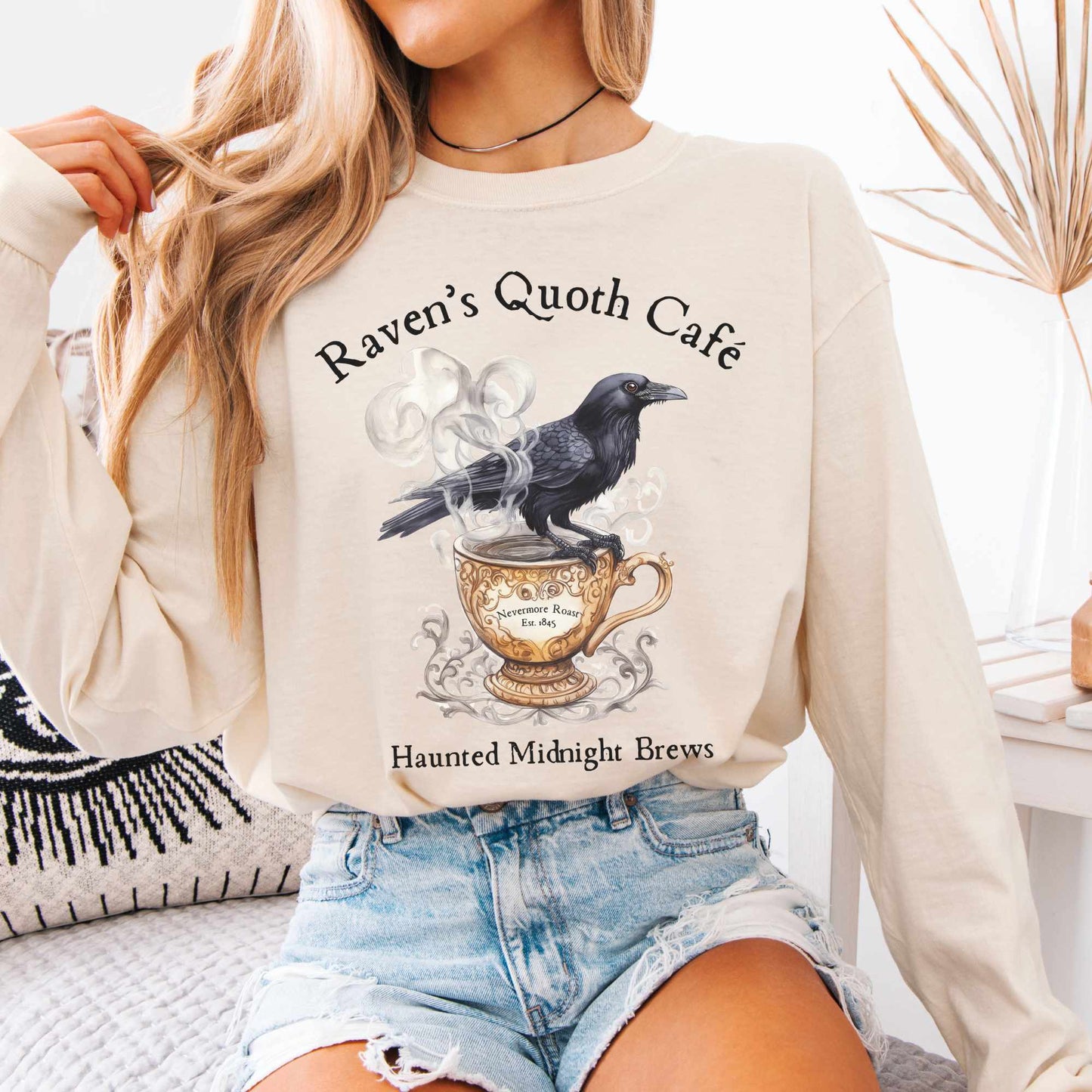 Raven's Quoth Cafe Long Sleeved Shirt