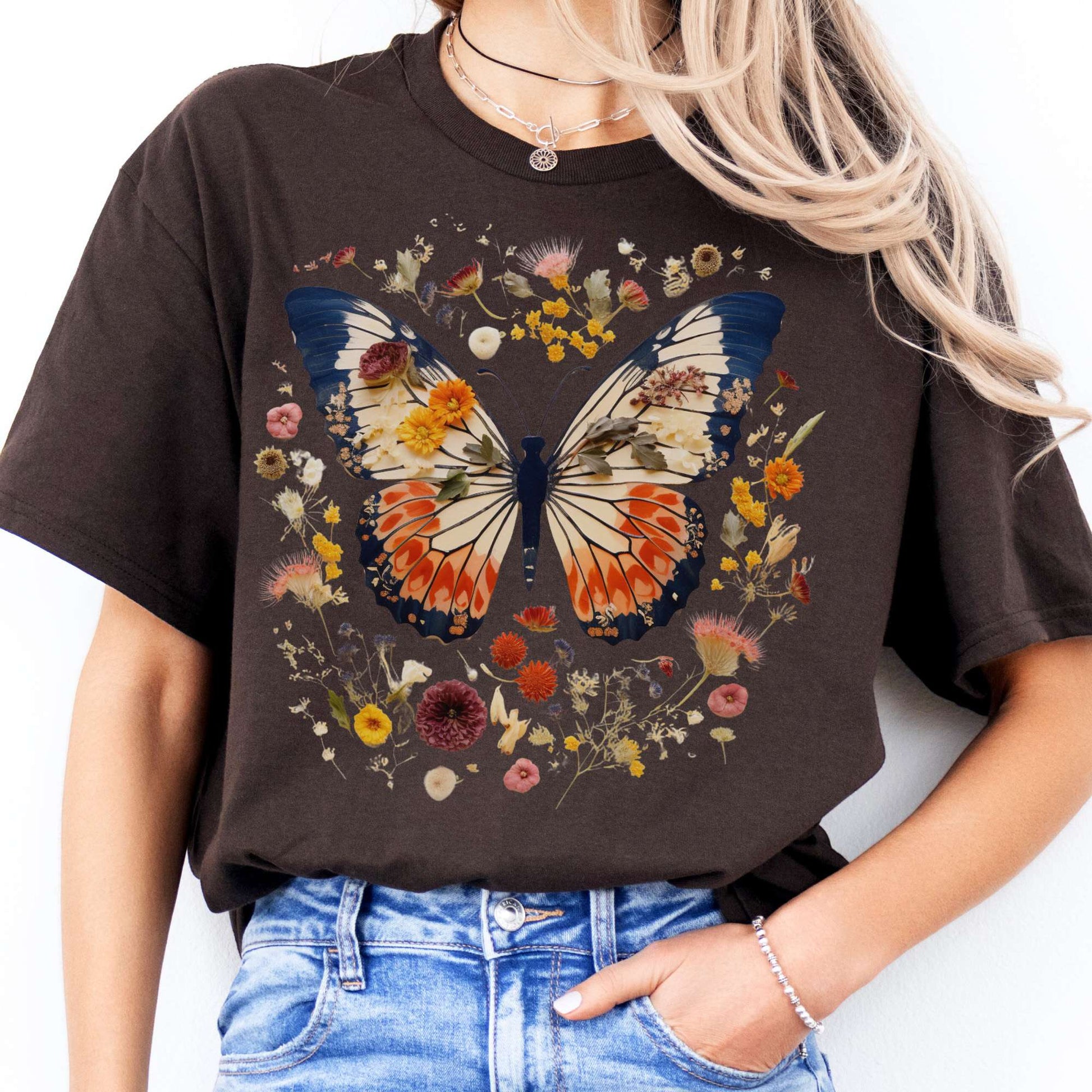 T-Shirts Butterfly Cottagecore T-Shirt The Mystic Eden