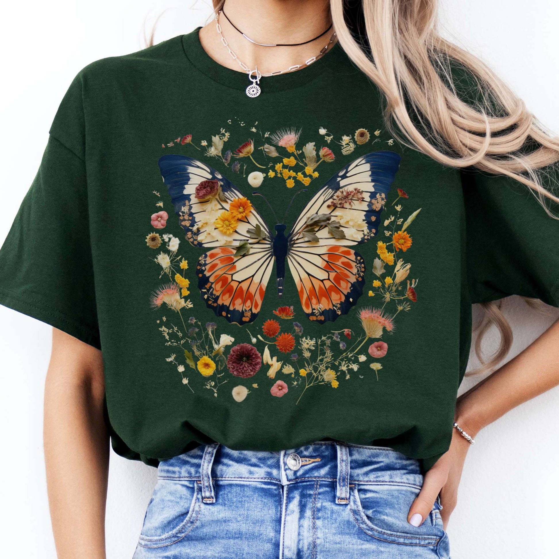 T-Shirts Butterfly Cottagecore T-Shirt The Mystic Eden