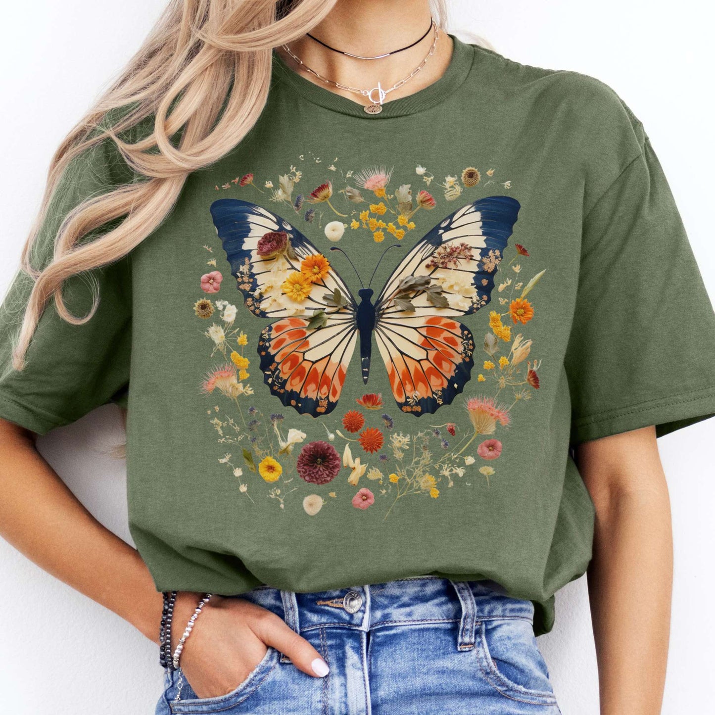 T-Shirts Butterfly Cottagecore T-Shirt The Mystic Eden