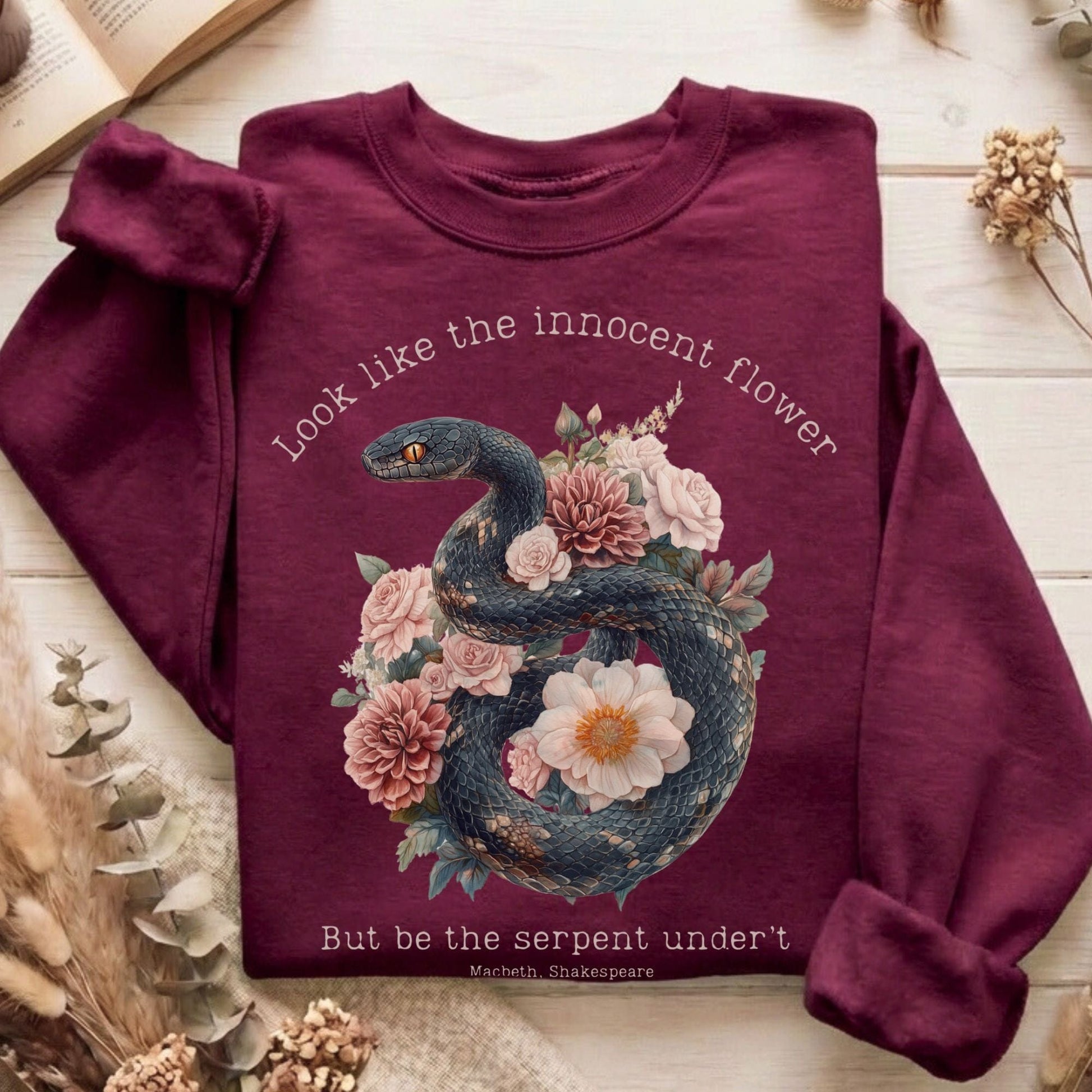 Sweatshirt Maroon / S Design 186 Sweatshirt The Mystic Eden