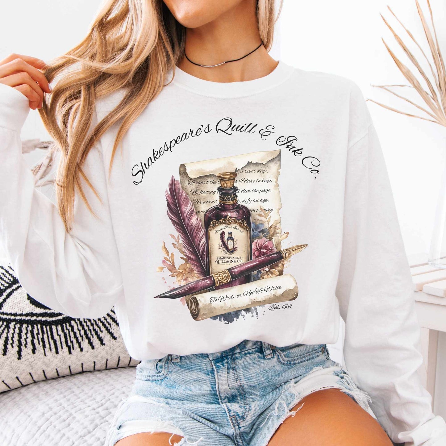 Shakespeare's Quill & Ink Co. Long Sleeved Shirt