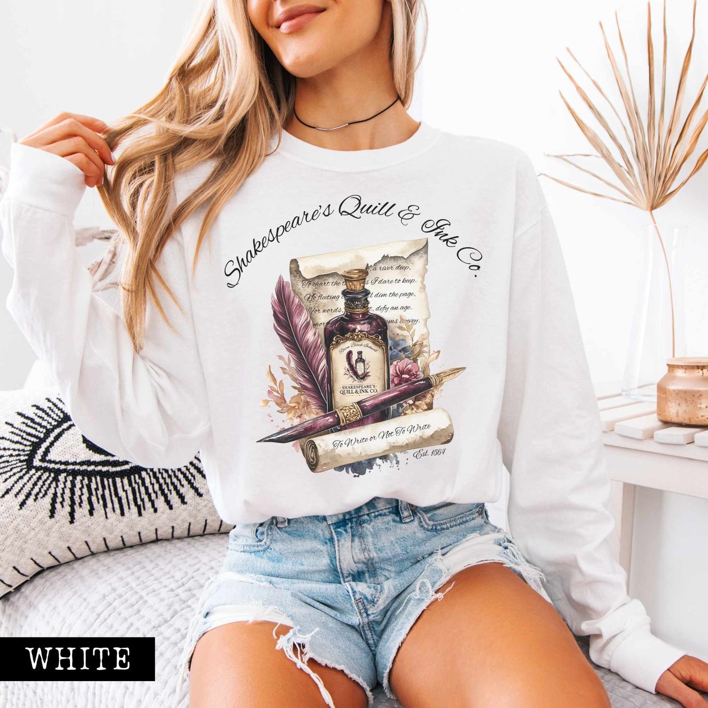 Shakespeare's Quill & Ink Co. Long Sleeved Shirt