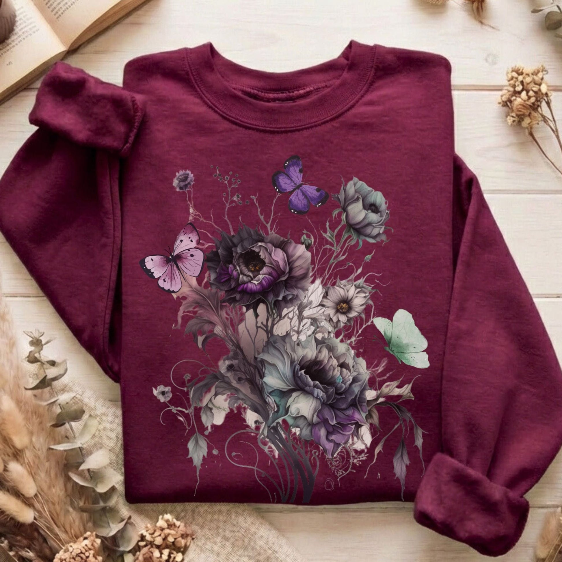 Sweatshirt Maroon / S Design 48 Sweatshirt The Mystic Eden