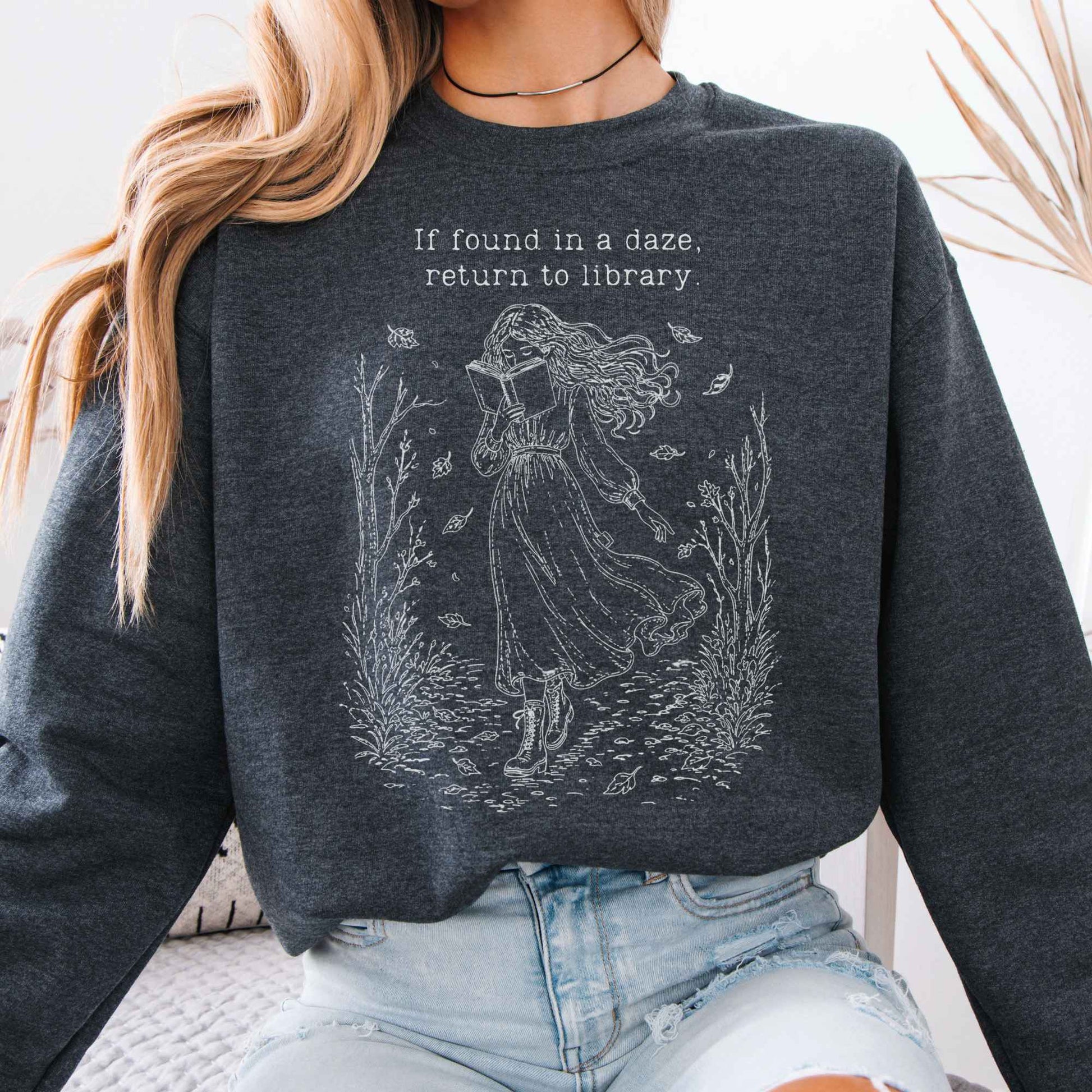 Sweatshirt Dark Heather / S Design 296 Crewneck Sweatshirt The Mystic Eden