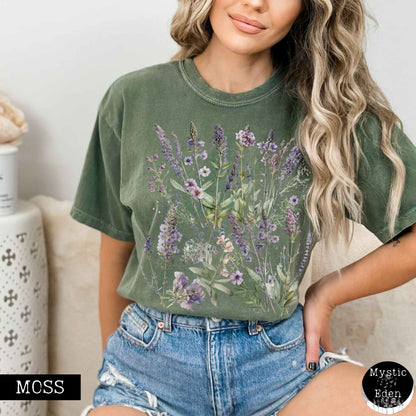 Lavender Spring Cottagecore Shirt