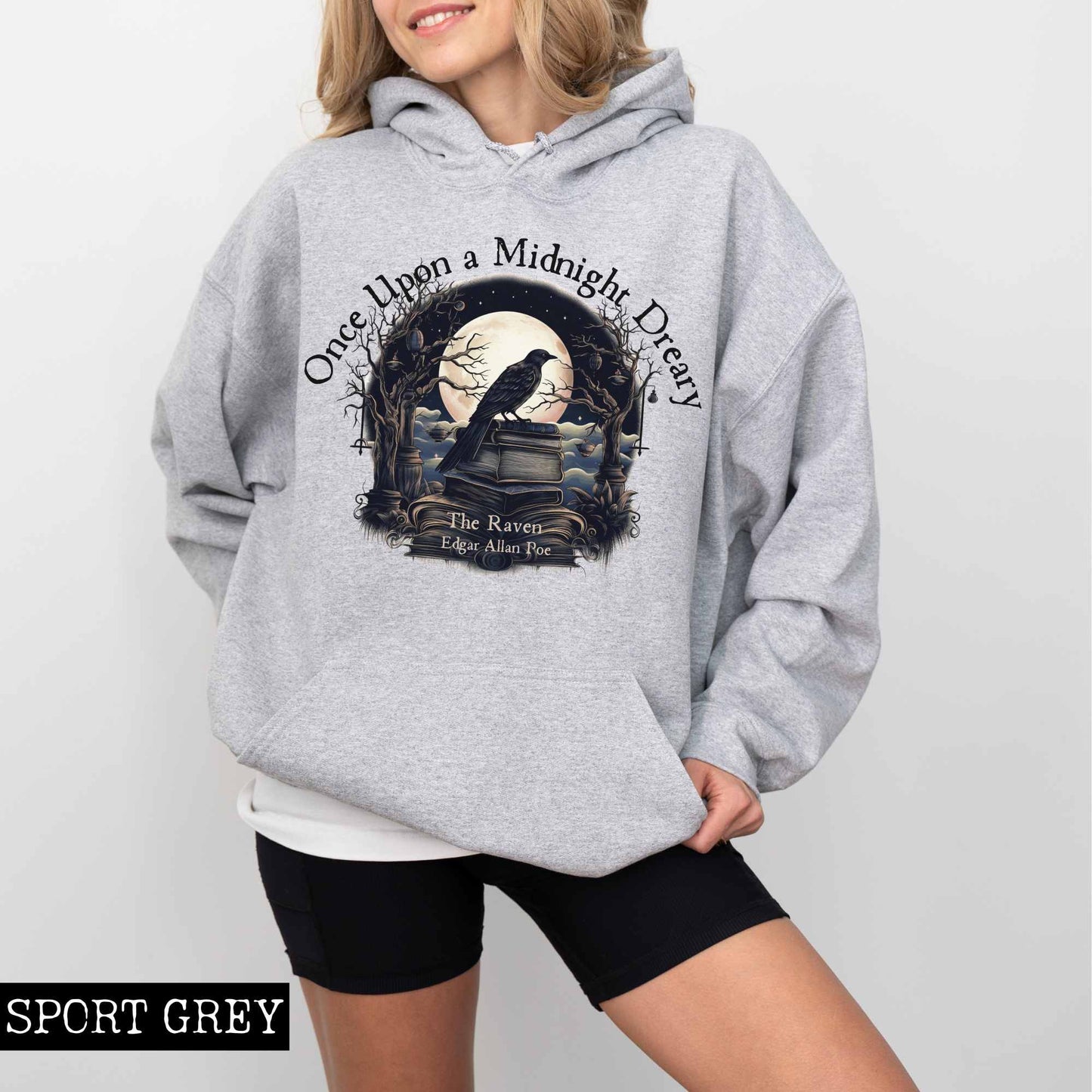 Once Upon a Midnight Dreary Edgar Allan Poe Hoodie