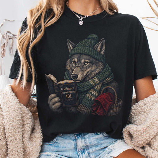 T-Shirt Black / S Grandmother Impersonation 101 Wolf Red Riding Hood T-Shirt The Mystic Eden