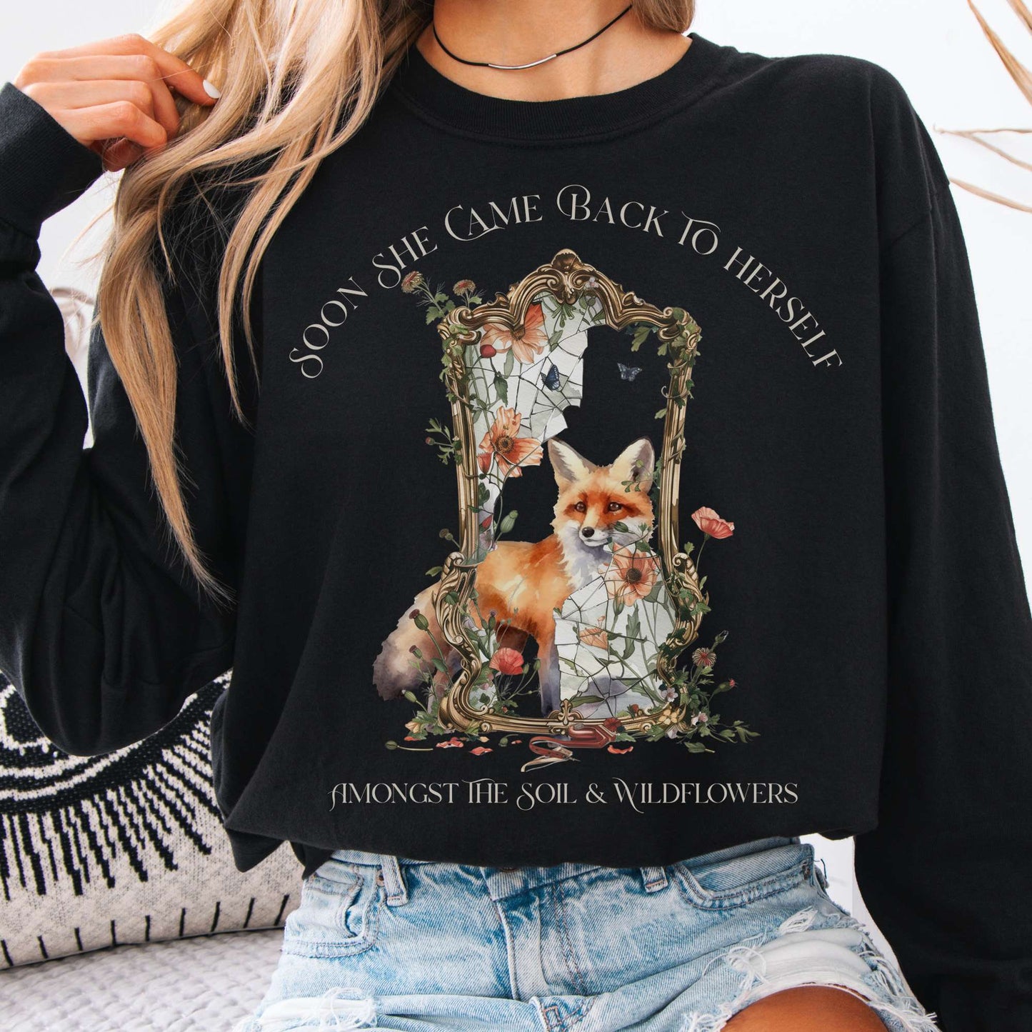 Long-sleeve Black / S Soon She Came Back to Herself  Long Sleeve The Mystic Eden