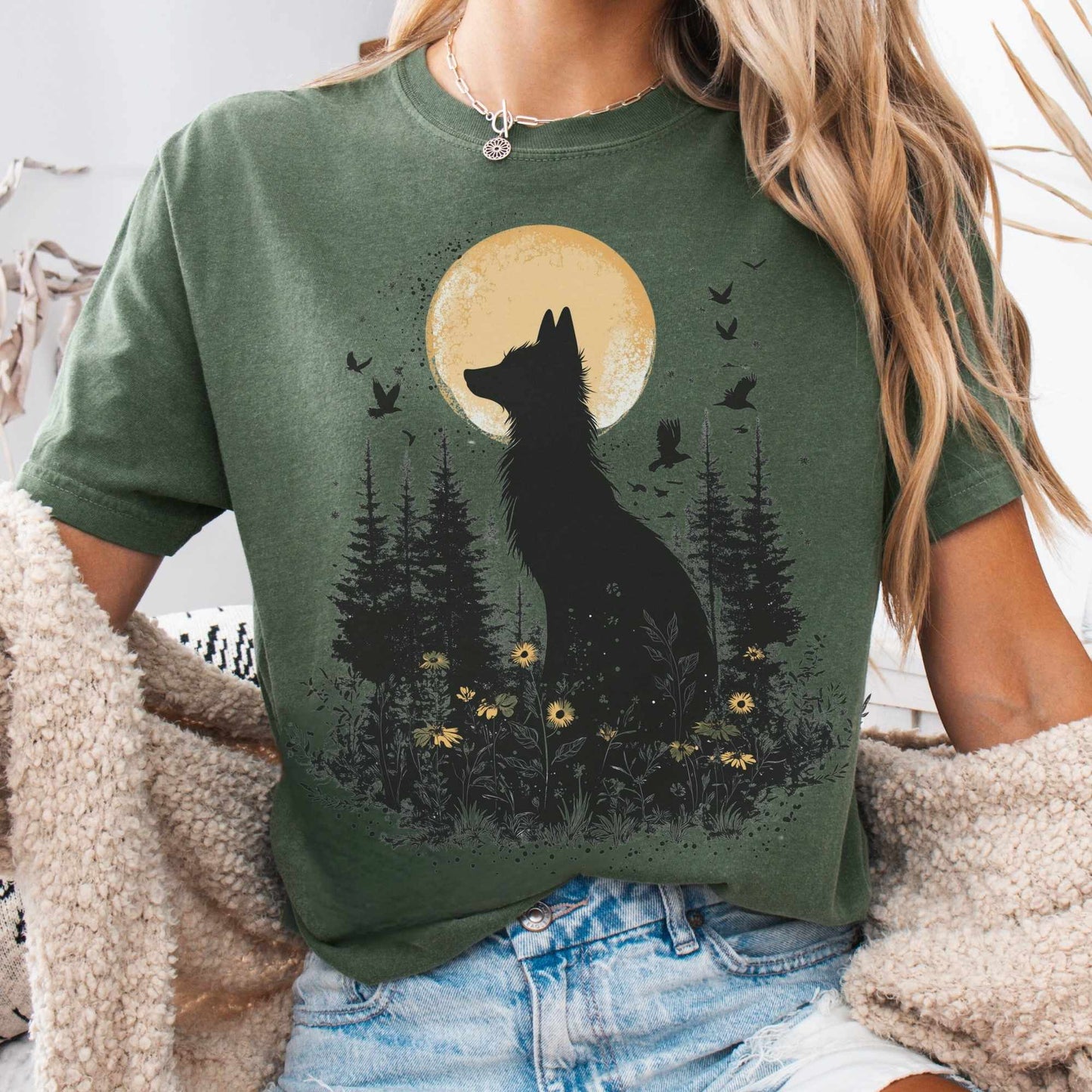 Mystical Moonlit Fox Shirt