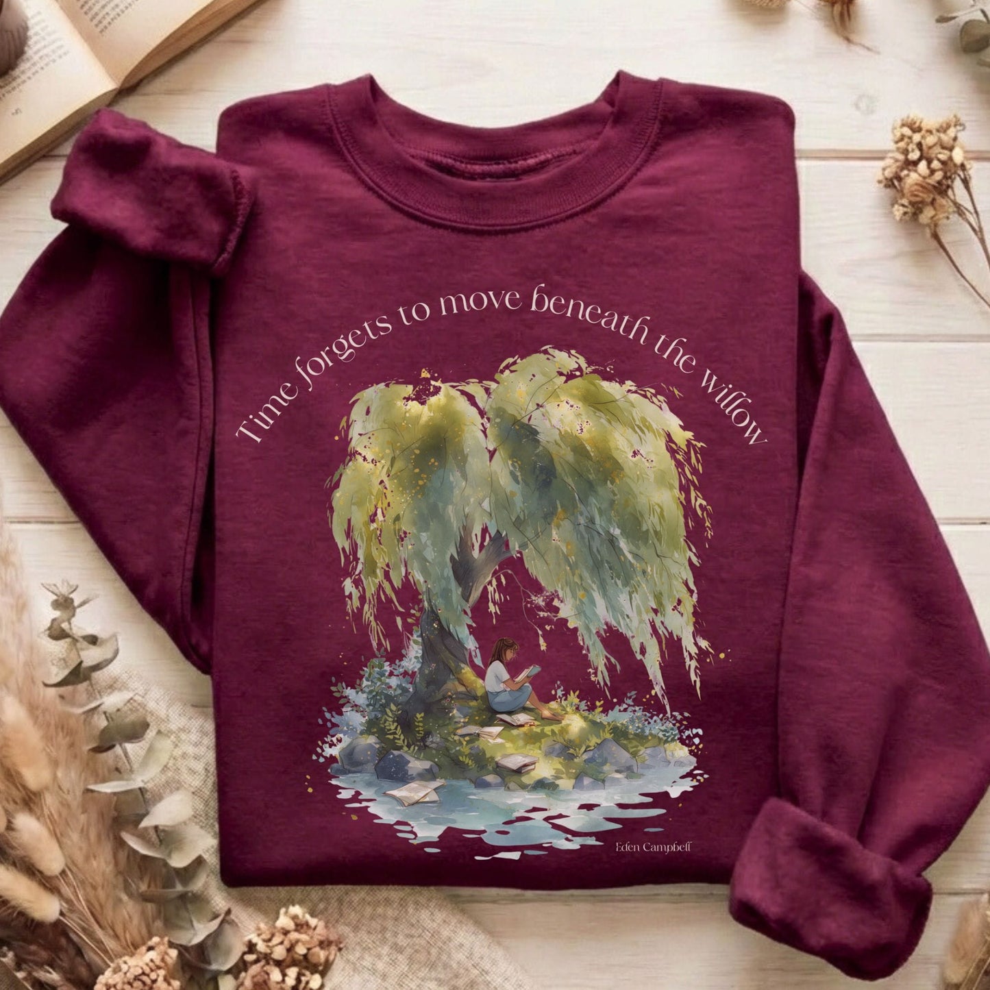 Sweatshirts Maroon / S Design 244 Crewneck Sweatshirt The Mystic Eden