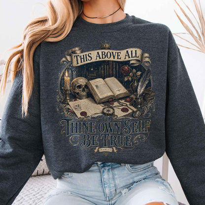 Sweatshirts Dark Heather / S Design 338 Crewneck Sweatshirt The Mystic Eden