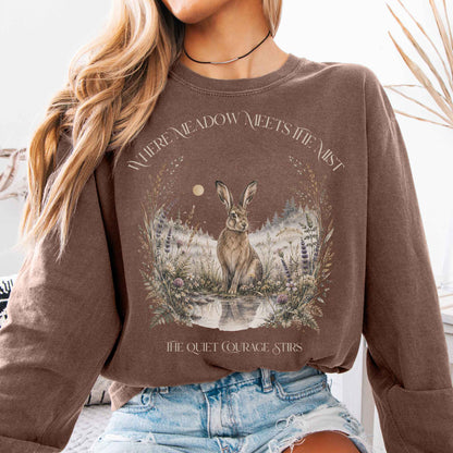 Long-sleeve Espresso / S Where Meadow Meets the Mist Long Sleeve The Mystic Eden