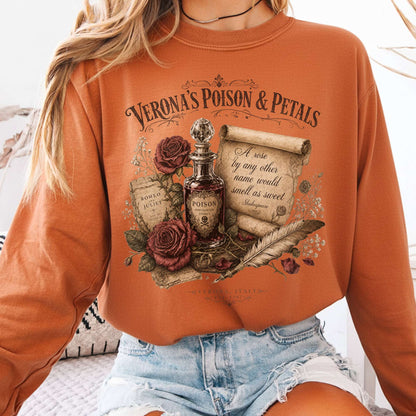 Long-sleeve Yam / S Shakespeare's Verona's Poison & Petals Romeo & Juliet Long Sleeve The Mystic Eden