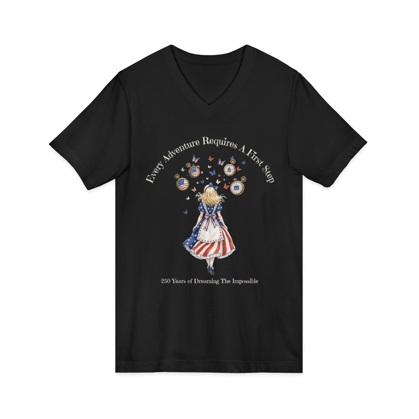 V-neck 250 Years of Dreaming the Impossible American Alice V-Neck The Mystic Eden