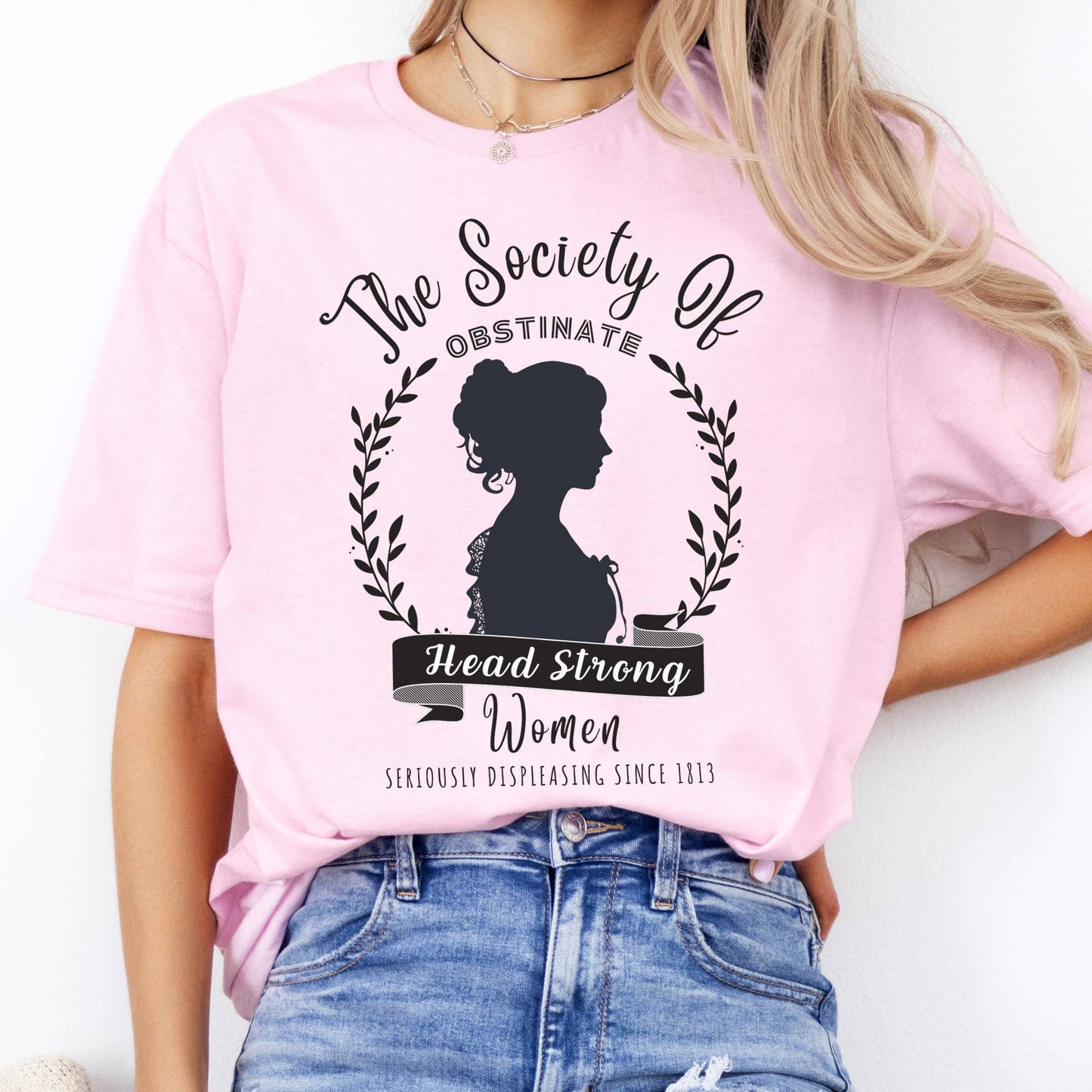 T-Shirt The Society of Obstinate Head Strong Women Jane Austen T-Shirt The Mystic Eden