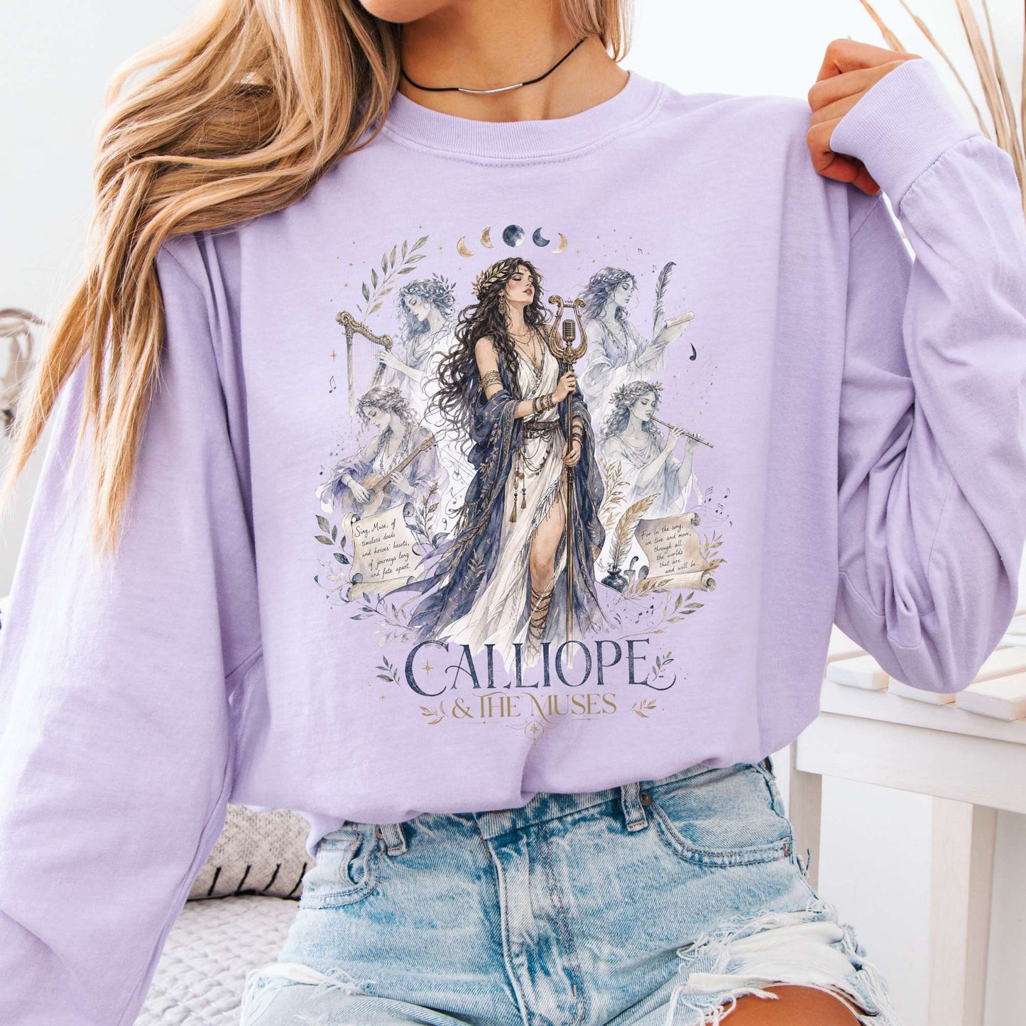 Long-sleeve Orchid / S Calliope & The Muses Mythology Long Sleeve The Mystic Eden