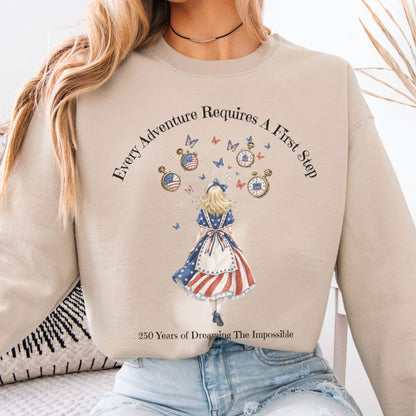Sweatshirt Sand / S 250 Years of Dreaming the Impossible American Alice Crewneck Sweatshirt The Mystic Eden
