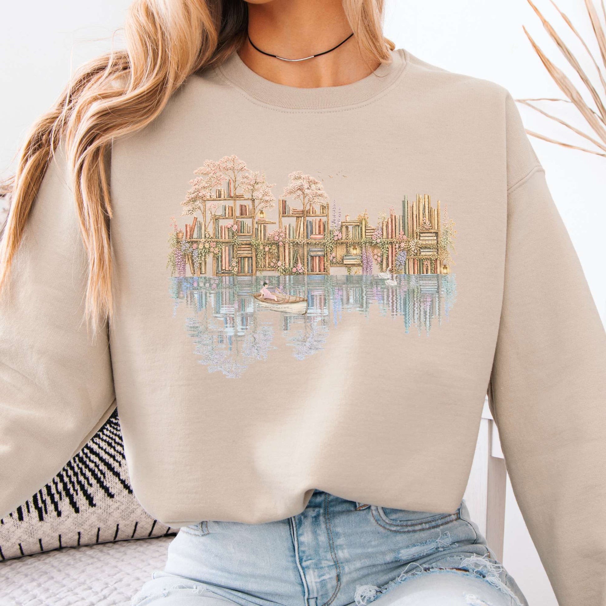 Sweatshirt Sand / S Design 298 Crewneck Sweatshirt The Mystic Eden