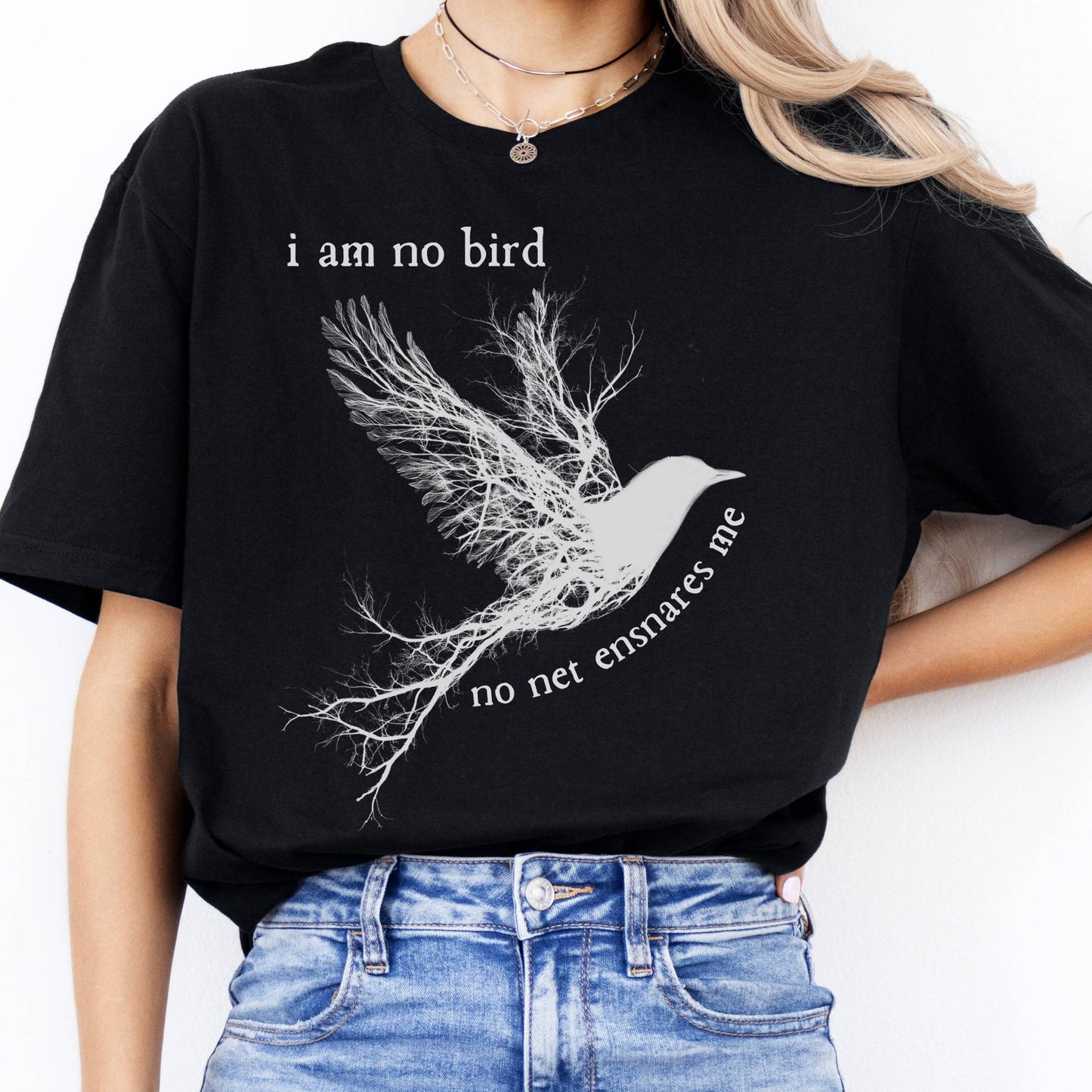 T-Shirt I Am No Bird Jane Eyre Brontë T-Shirt The Mystic Eden