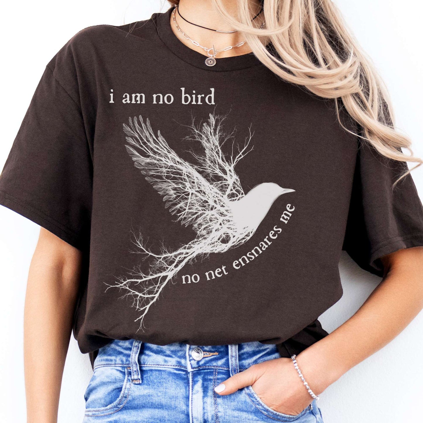 T-Shirt I Am No Bird Jane Eyre Brontë T-Shirt The Mystic Eden