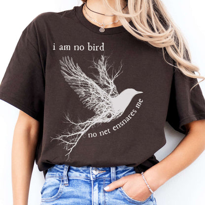 T-Shirt I Am No Bird Jane Eyre Brontë T-Shirt The Mystic Eden