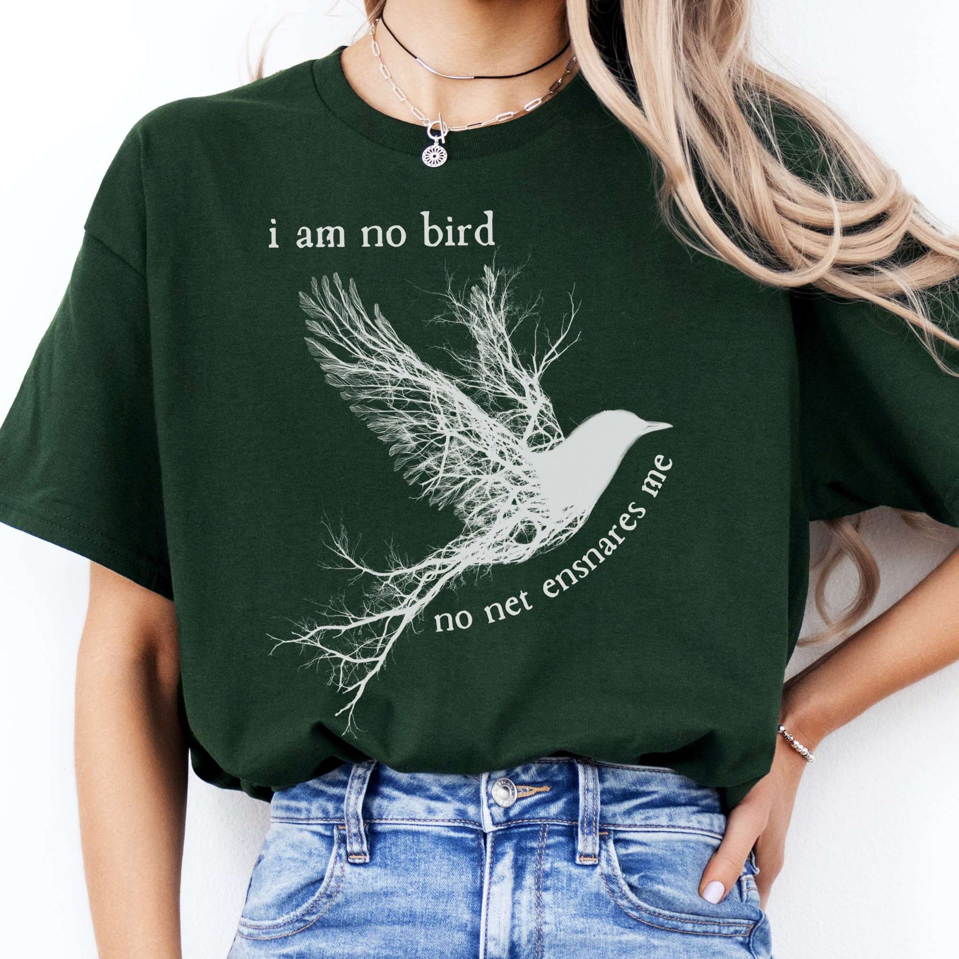T-Shirt I Am No Bird Jane Eyre Brontë T-Shirt The Mystic Eden