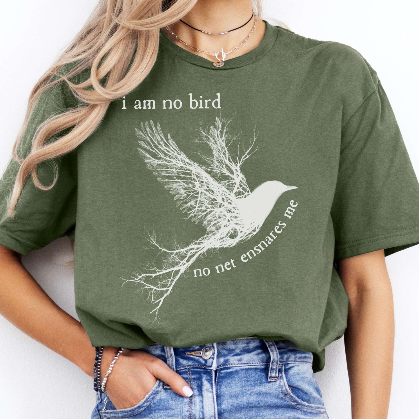 T-Shirt I Am No Bird Jane Eyre Brontë T-Shirt The Mystic Eden